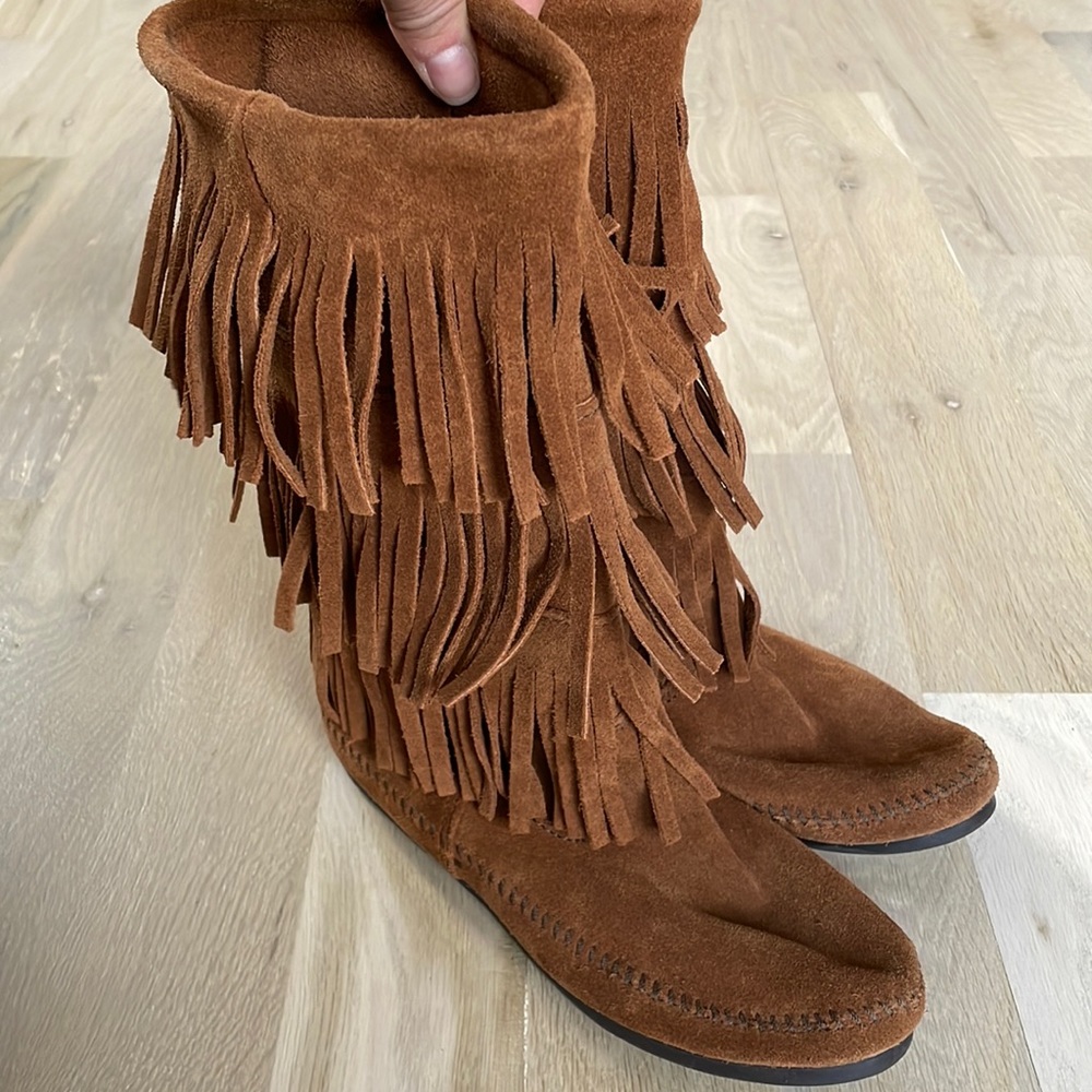 Minnetonka Fringe Boot - image 1
